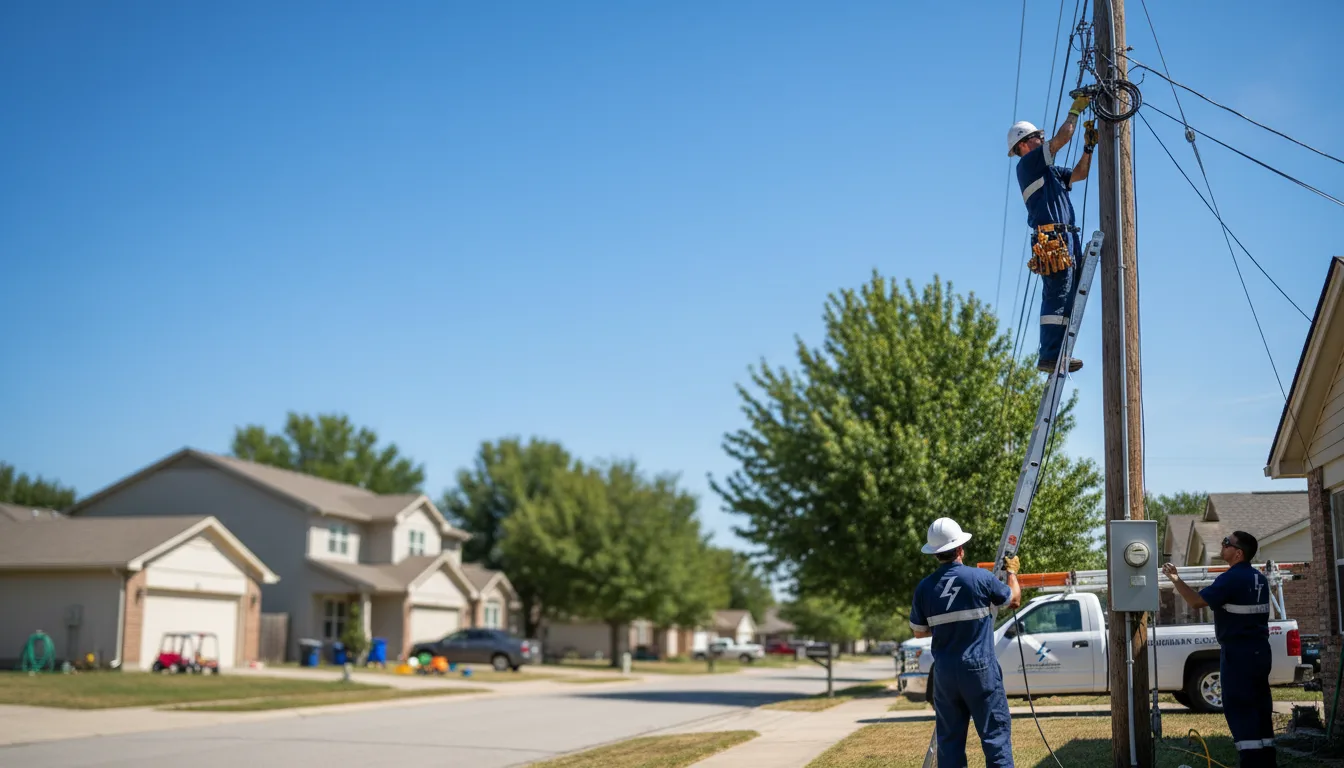 Residential electrician providing installation services in Moscow, IA